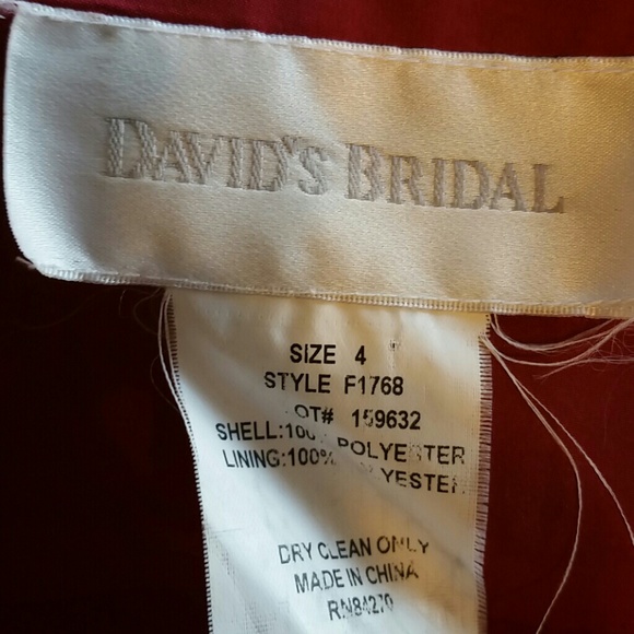 David's bridal size 4 bridesmaid dress - Picture 3 of 3